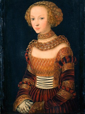 puzzle model Portrait of a young woman. Princess Emilia of Saxony?