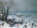 thumbnail Winter Landscape with Snowfall near Antwerp