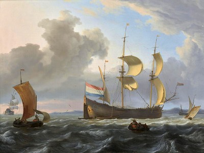 puzzle model Ships in the roadstead of Enkhuizen