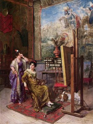 puzzle model Dans l'atelier de l'artiste