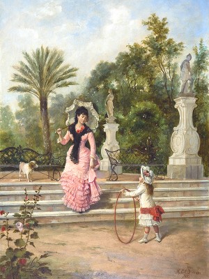 puzzle model Playing in the Park