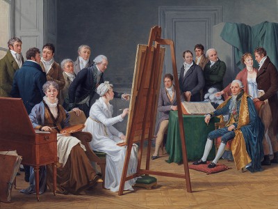 puzzle model Edit this at Wikidata The Time in the Atelier of Madame Vincent around 1800