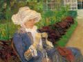 thumbnail Lydia Crocheting in the Garden at Marly