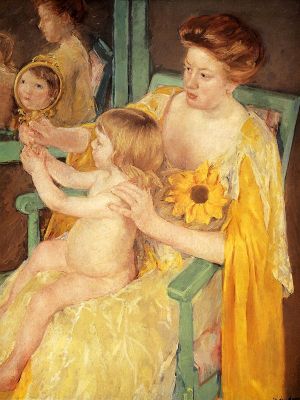 puzzle model Mother With Sunflower On Her Dress