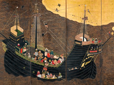 puzzle model Nanban Art : Unloading of the "Barbarians from South" 1