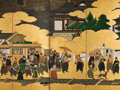 puzzle model Nanban Art : Unloading of the "Barbarians from South" 2