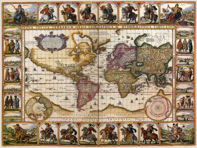 puzzle model Nova totius Terrarum Orbis geographica ac hydrographica