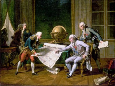 puzzle model Louis XVI giving his instructions to Lapérouse on 29 June 1785