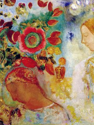 puzzle model Two Young Girls with Flowers