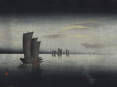 puzzle model Boats at evening