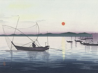 puzzle model Boats and Setting Sun