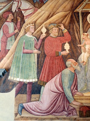 puzzle model Adoration of the Magi, detail