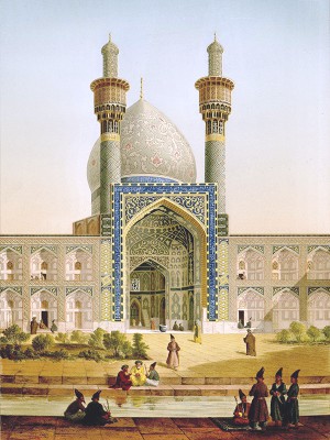 puzzle model Madrassa of Mother of Shah Sultan Hussein, Isfahan