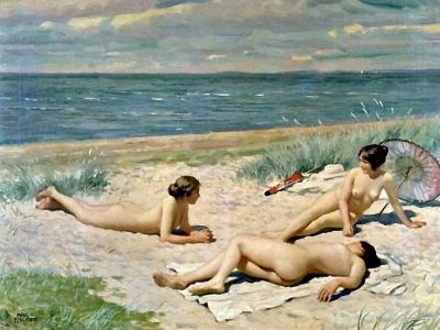 puzzle model Sunbathing in the Dunes