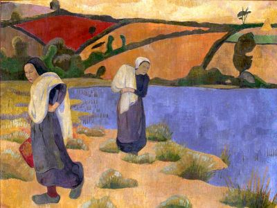 puzzle model Laundress at the Laïta River