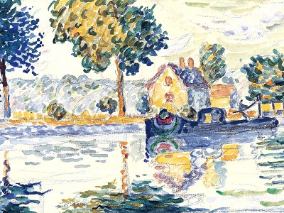 puzzle model View of the Seine, Samois