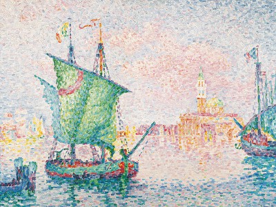 puzzle model Venice, the Pink Cloud (Anchorage at the Giudecca)