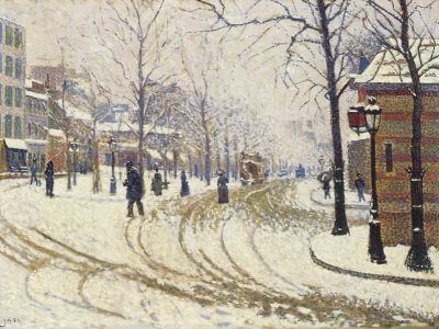 puzzle model Boulevard De Clichy, The Snow