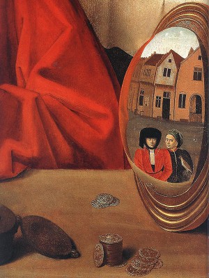 puzzle model A Goldsmith in his Shop, detail of the Mirror