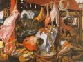 thumbnail A Meat Stall with the Holy Family Giving Alms