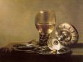 thumbnail Nature morte avec un "römer"et une coupe en argent