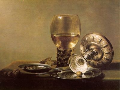 puzzle model Nature morte avec un "römer"et une coupe en argent