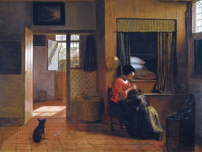 puzzle model A Mother Delousing her Child’s Hair, Known as ‘A Mother’s Duty’