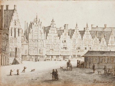 puzzle model View of the Markt in Haarlem