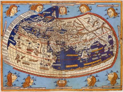 puzzle model Reconstitution of the World Map According To Ptolemy