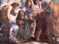 thumbnail The School of Athens, detail. Euclid, Zoroaster (globe), Ptolemy (world map)