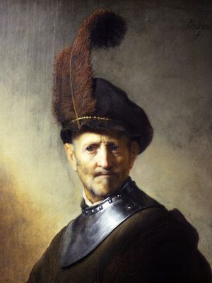 puzzle model An Old Man in Military Costume