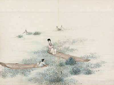 puzzle model Two Figures Seated in two Boats
