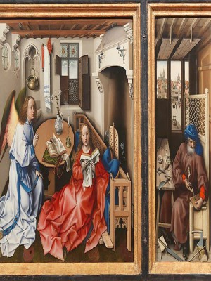 puzzle model Merode Altarpiece. On the Right Wing, Joseph