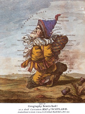 puzzle model Geography Bewitched! or, a Droll Caricature Map of Scotland