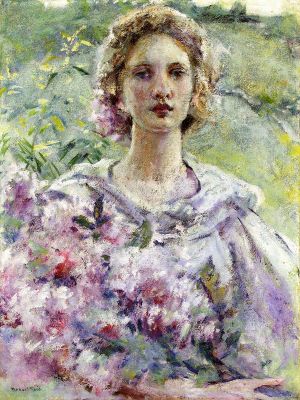 puzzle model Girl With Flowers
