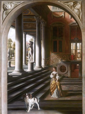 puzzle model Perspective View with a Woman Reading a Letter