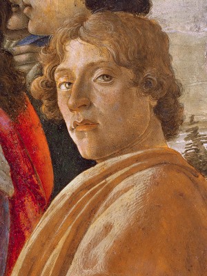 puzzle model Adoration of the Magi. Detail : Self-Portrait