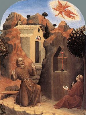 puzzle model St. Francis receives the stigmata