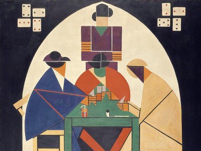 puzzle model The Cardplayers