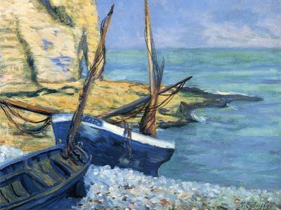 puzzle model Boats at Etretat