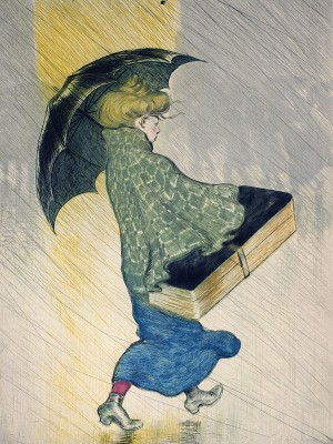 puzzle model Delivery Girl in the Rain
