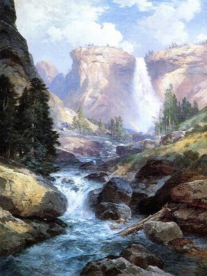 puzzle model Water Fall in Yosemite Park