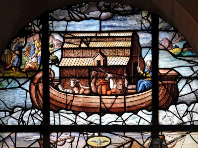 puzzle model Noah's Ark, Stained Glass Window