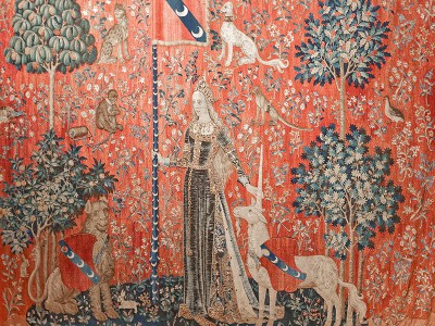 puzzle model The Lady Unicorn, Touch (Tapestry)