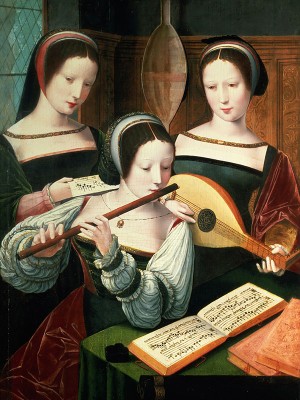 puzzle model Three Ladies Playing Music