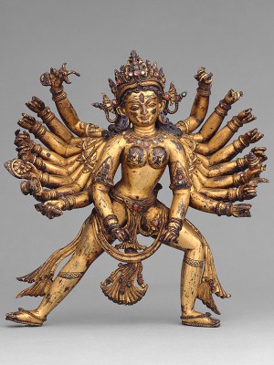 puzzle model Durga as Slayer of the Buffalo Demon Mahishasura. Nepal