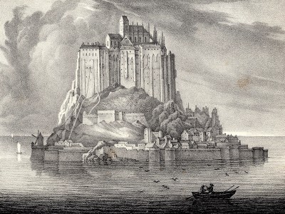 puzzle model View of Mont-Saint-Michel from the distance