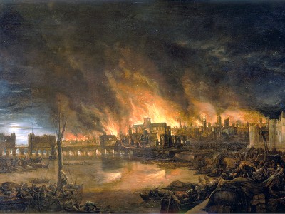 puzzle model The Great Fire of London in 1666