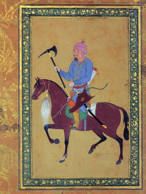 puzzle model Warrior on Horseback (miniature)