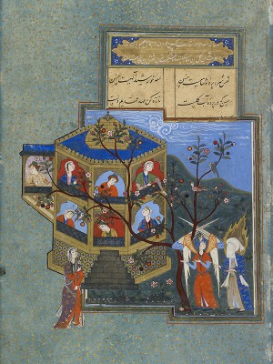 puzzle model Muhammad and Jibril Visiting Paradise (Iran miniature)